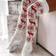 Christmas Knitted Cotton Woolen Thigh-High Deer Socks - EX-STOCK Canada