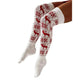 Christmas Knitted Cotton Woolen Thigh-High Deer Socks - EX-STOCK Canada