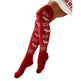 Christmas Knitted Cotton Woolen Thigh-High Deer Socks - EX-STOCK Canada