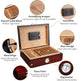 Humidificateur de cigares Boîte à cigares hydratante Bois de cèdre Grande capacité - EX-STOCK Canada