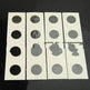 Ensemble de protecteurs de pièces de 50 pièces de protège-monnaie Sre Clips en papier vendus - EX-STOCK Canada