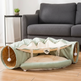 Collapsible Cat Tunnel Durable Washable Collapsible 