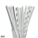 Color paper straws bronzing straws EX-STOCK Canada 