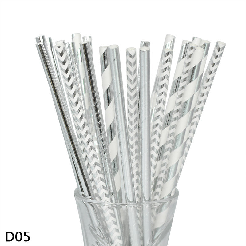 Color paper straws bronzing straws EX-STOCK Canada 