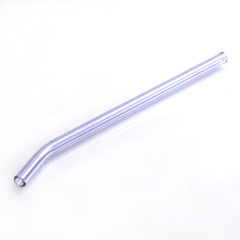 Colored High Borosilicate Environmentally Friendly Heat-resistant Curved Glass Straws EX-STOCK Canada 