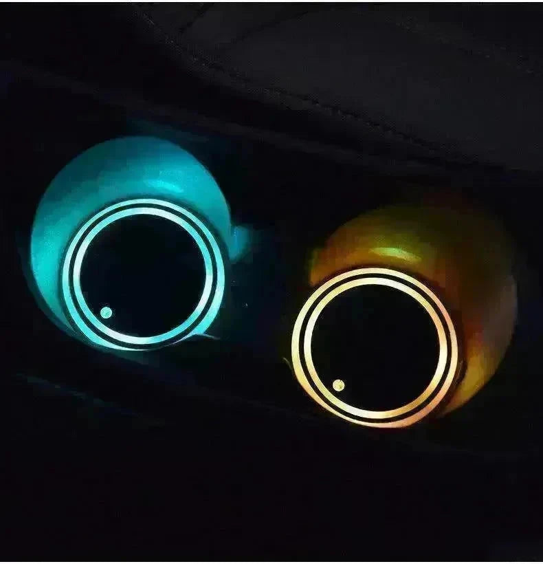 Colorful LED Coaster: Solar & USB Charging - EX-STOCK CANADA