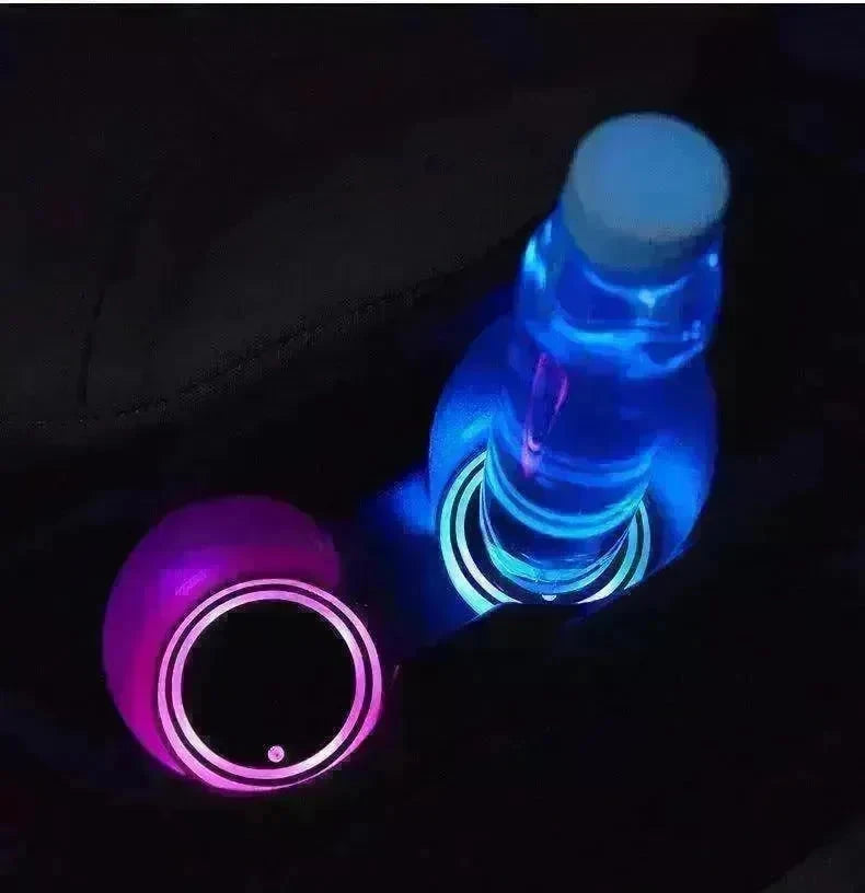 Colorful LED Coaster: Solar & USB Charging - EX-STOCK CANADA