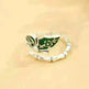 Colorful stylish and simple Enamel Bamboo Butterfly Copper Plated Silver Ring - EX-STOCK CANADA