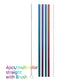 Colourful Reusable Stainless Steel Straws EX-STOCK Canada 