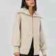 Comfortable Large Collar Double Zipper Sweater - EX-STOCK Canada