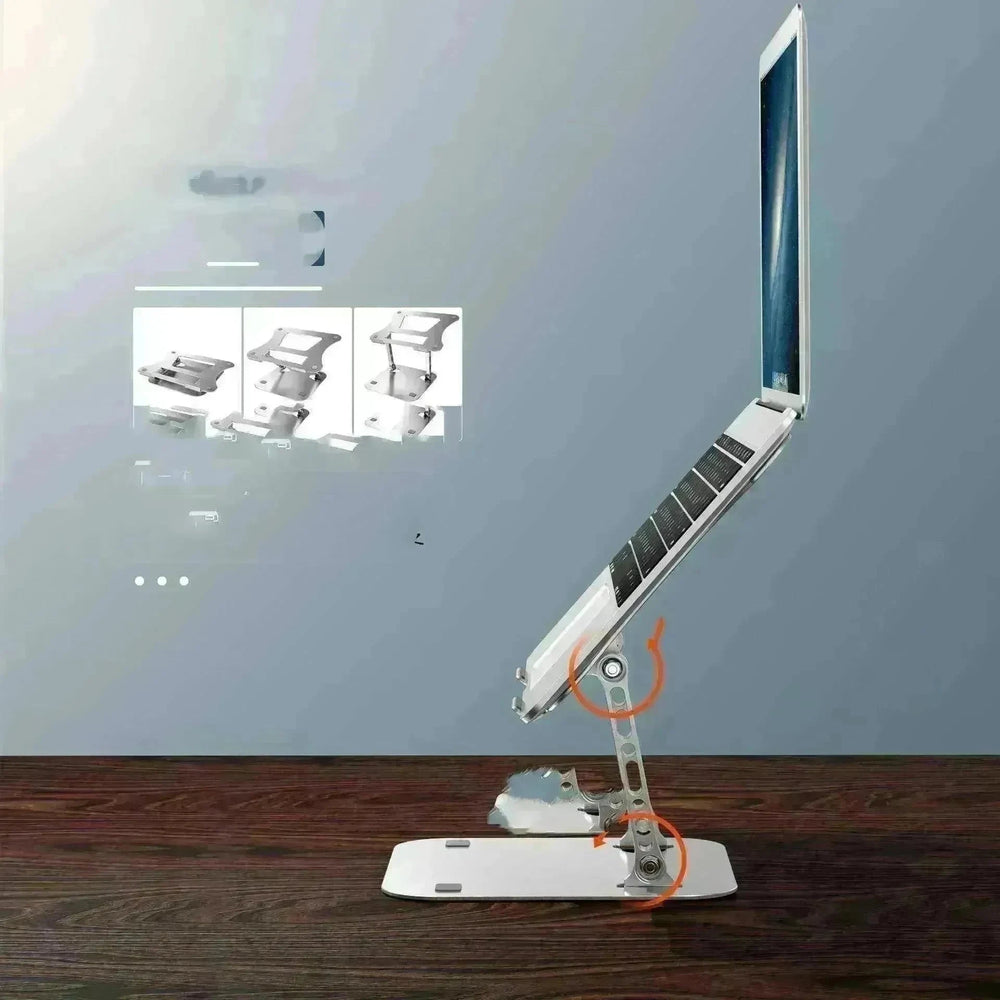 Computer Stand Laptop Aluminum Alloy Desktop Folding Portable Storage Base Can Lift Radiator - EX-STOCK CANADA