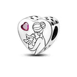 Copper Plating 925 Silver Love Beads Pendant - EX-STOCK CANADA