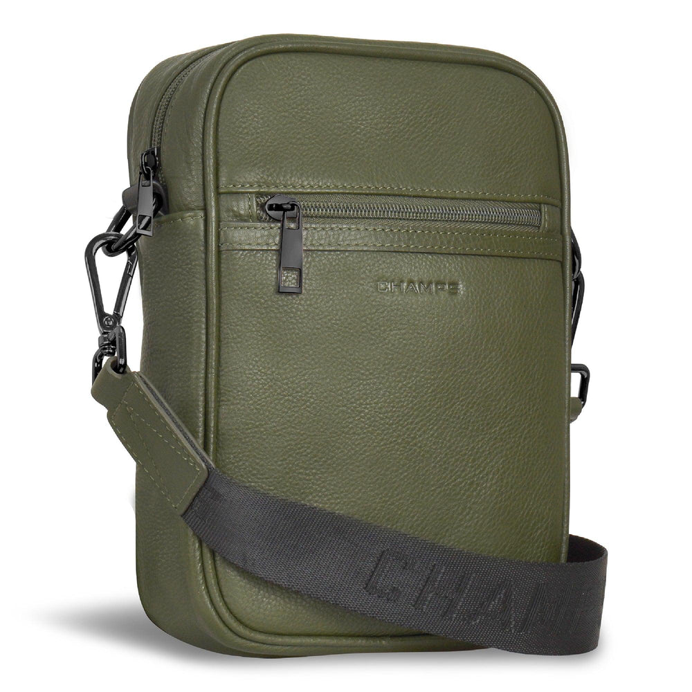 Sac bandoulière vertical en cuir / onyxEX-STOCK Canada 
