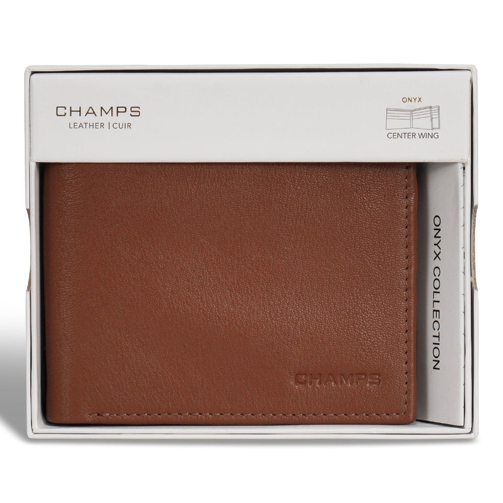 Onyx / Leather Center Wing Wallet EX-STOCK Canada 