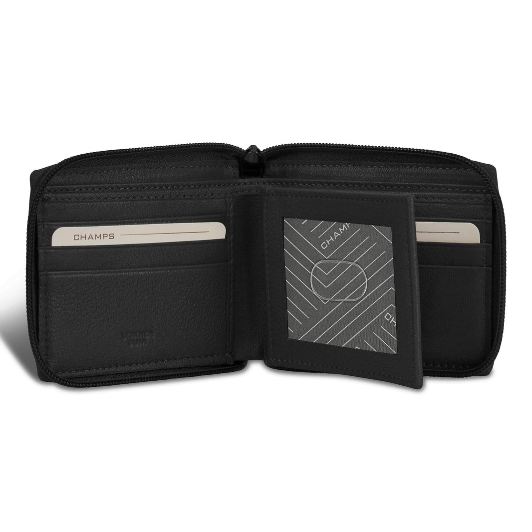 Onyx / Leather Zip Around Wallet EX-STOCK Canada 