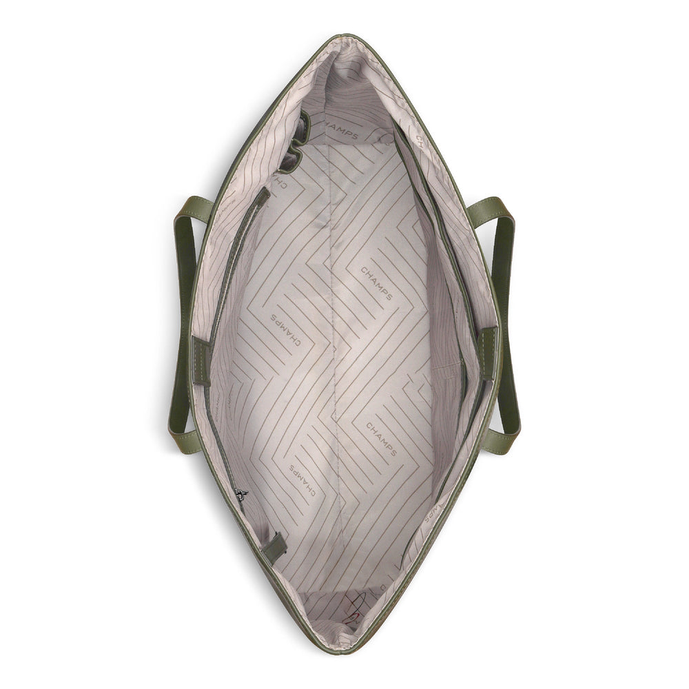 Onyx / Leather Open Tote EX-STOCK Canada 