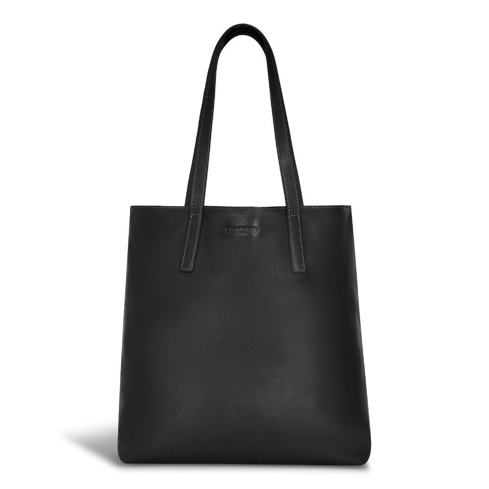 Onyx / Leather Vertical Tote EX-STOCK Canada 