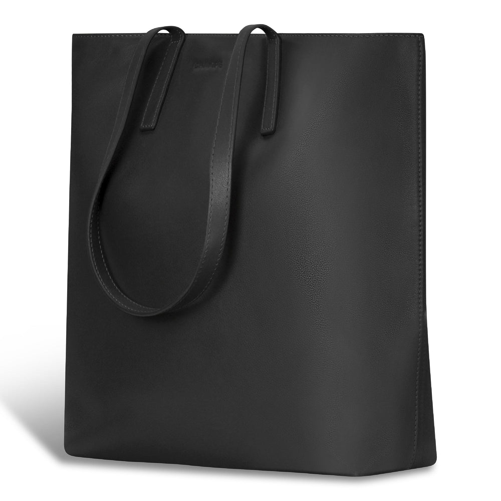 Onyx / Leather Vertical Tote EX-STOCK Canada 