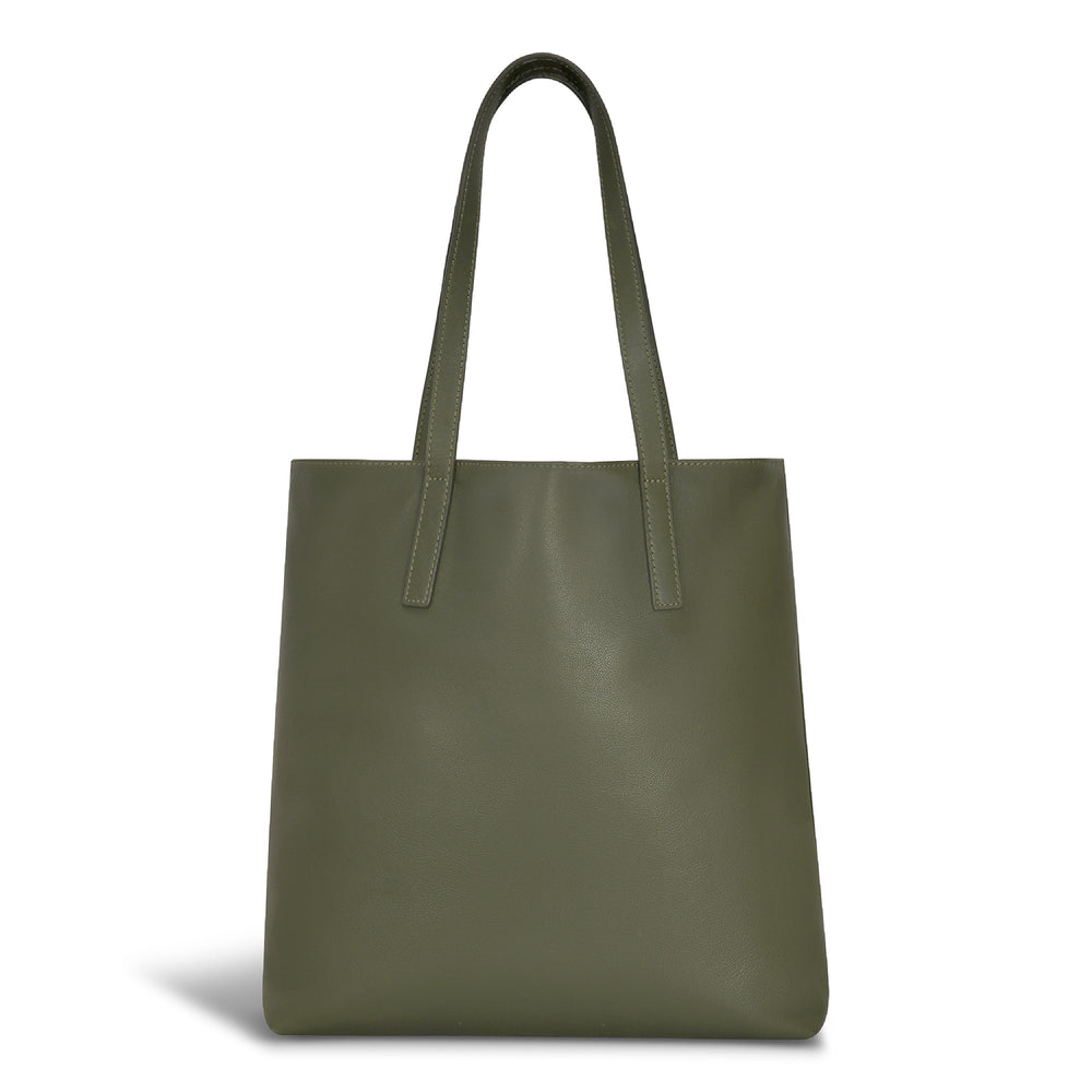 Onyx / Leather Vertical Tote EX-STOCK Canada 