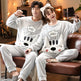 Coral Fleece Couple Plus Size Pajamas For Women - EX-STOCK Canada