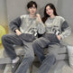 Coral Fleece Couple Plus Size Pajamas For Women - EX-STOCK Canada
