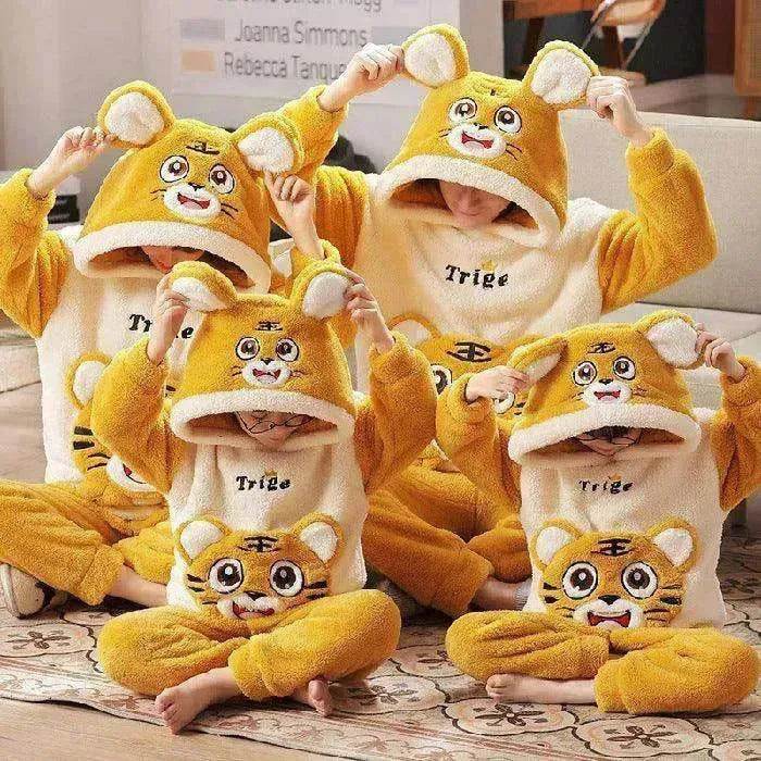 Coral Velvet Cute Cartoon Thick Pajamas - EX-STOCK Canada