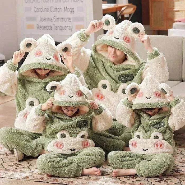 Coral Velvet Cute Cartoon Thick Pajamas - EX-STOCK Canada