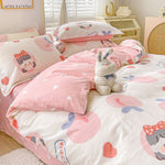 Cotton Duvet Cover Sheet Dormitory Three Piece Bedding Set EX-STOCK Canada 