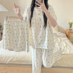 Cotton Three-piece Pajamas For Women Spring And Summer - EX-STOCK Canada