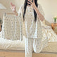 Cotton Three-piece Pajamas For Women Spring And Summer - EX-STOCK Canada