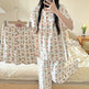 Cotton Three-piece Pajamas For Women Spring And Summer - EX-STOCK Canada