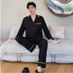 Couple Pajamas Lapel Cardigan Long Sleeves  EX-STOCK CANADA
