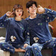 Couples Warm And Velvet Thickened Flannel Home Service Pajamas Set - EX-STOCK Canada