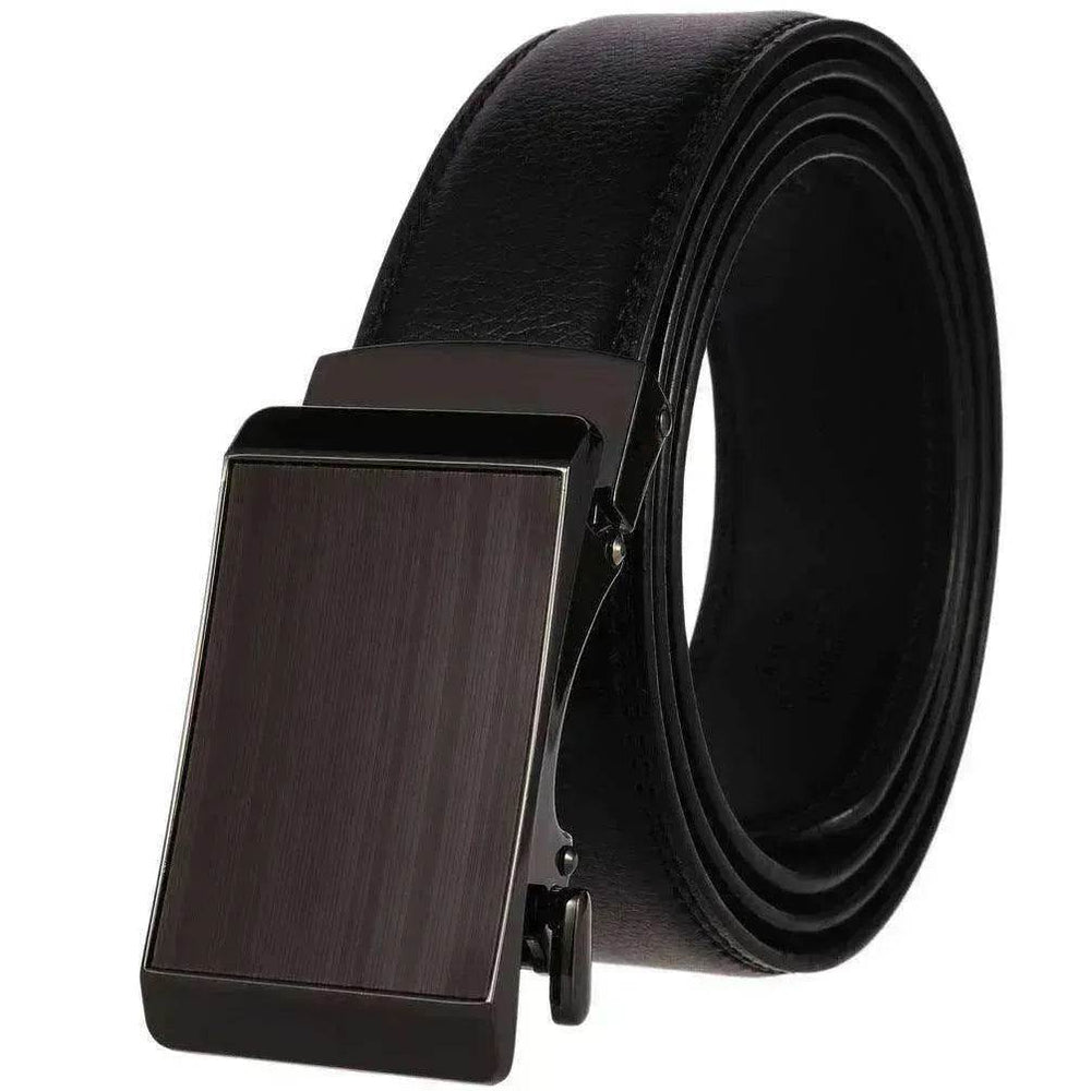 Cowhide Alloy Belt Automatic Buckle Business Casual Belt Men's Pant Belt - EX-STOCK Canada