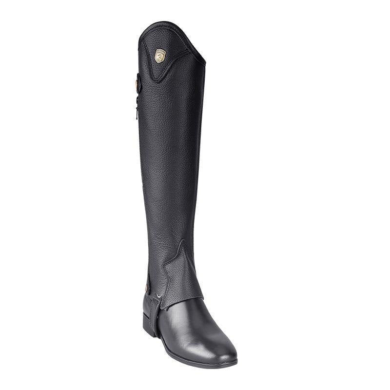 Cowhide Equestrian Chaps High Quality Thick Cowhide Double Zipper Riding Leg Guard Boots EX-STOCK Canada 