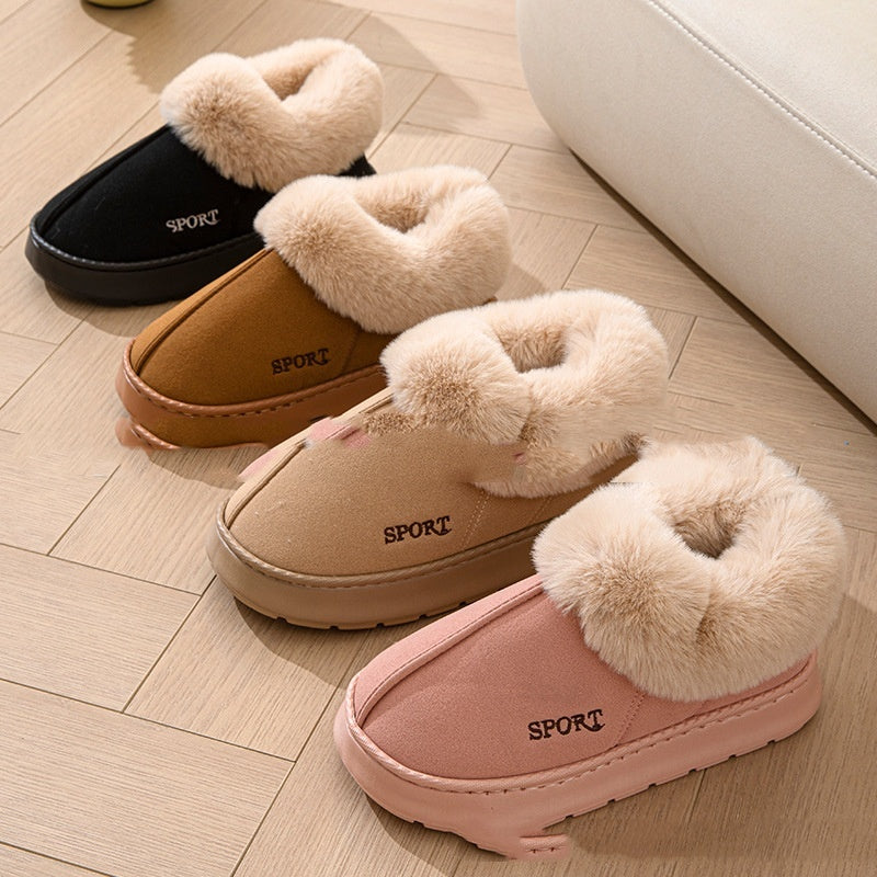 Cozy Plush Soft Slippers Shoes For Women Non-Slip Platform Shoes With Faux Fur Lining Mute Sole And Comfortable Fit For Indoor Wear EX-STOCK Canada 