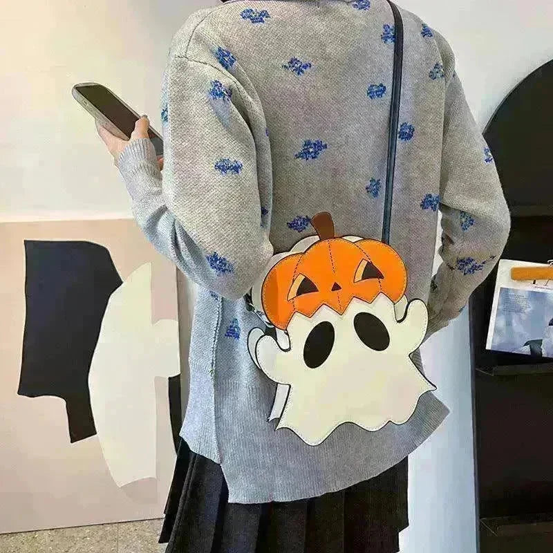 Creative 3D Pumpkin Ghost Shoulder Bag: Cute Women's Purse - EX-STOCK CANADA