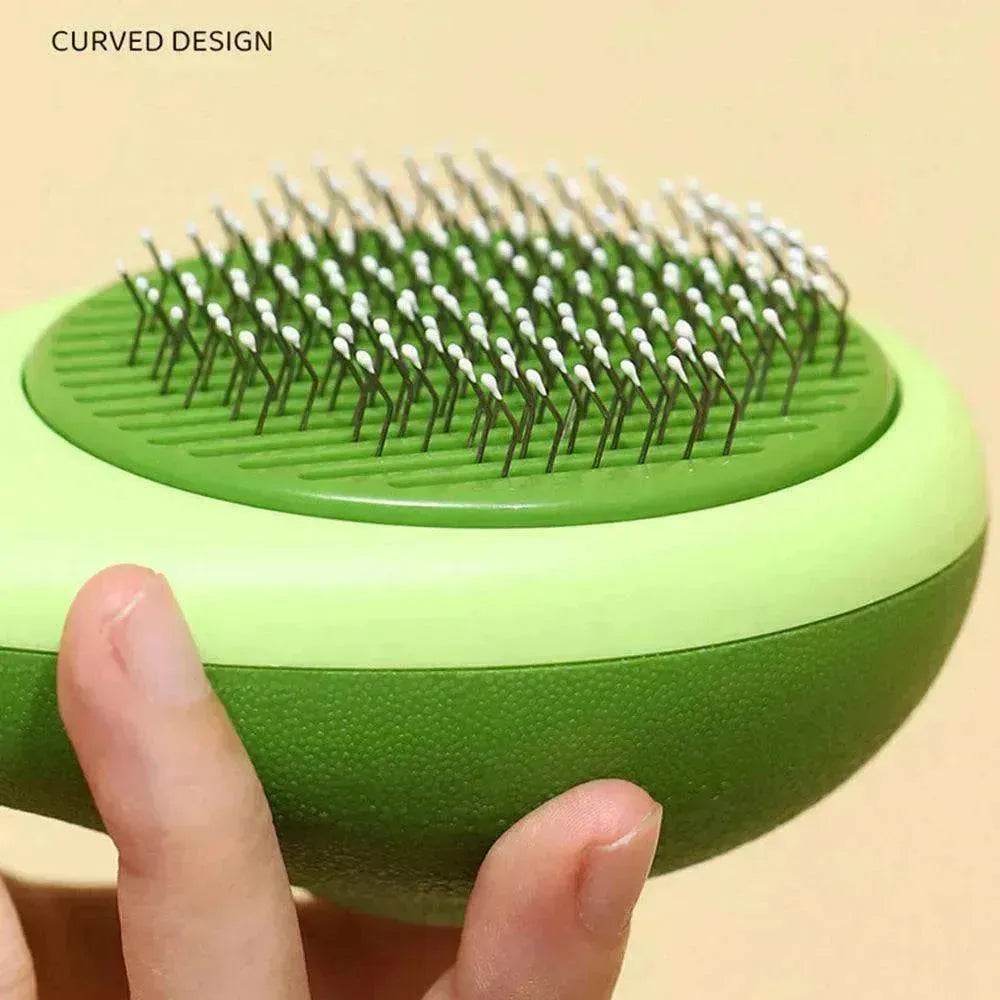 Creative Cat Grooming Comb Portable Massage Brush One-Button Remove Floating Hair Scraper Cats Dogs Pet Self Cleaning Tool Accessories - EX-STOCK Canada