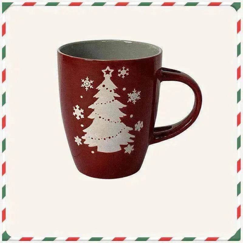 Creative Cute Cartoon Snowman Santa Claus Ceramic Cup Christmas Mug Small Gifts - EX-STOCK Canada