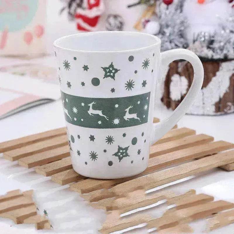 Creative Cute Cartoon Snowman Santa Claus Ceramic Cup Christmas Mug Small Gifts - EX-STOCK Canada