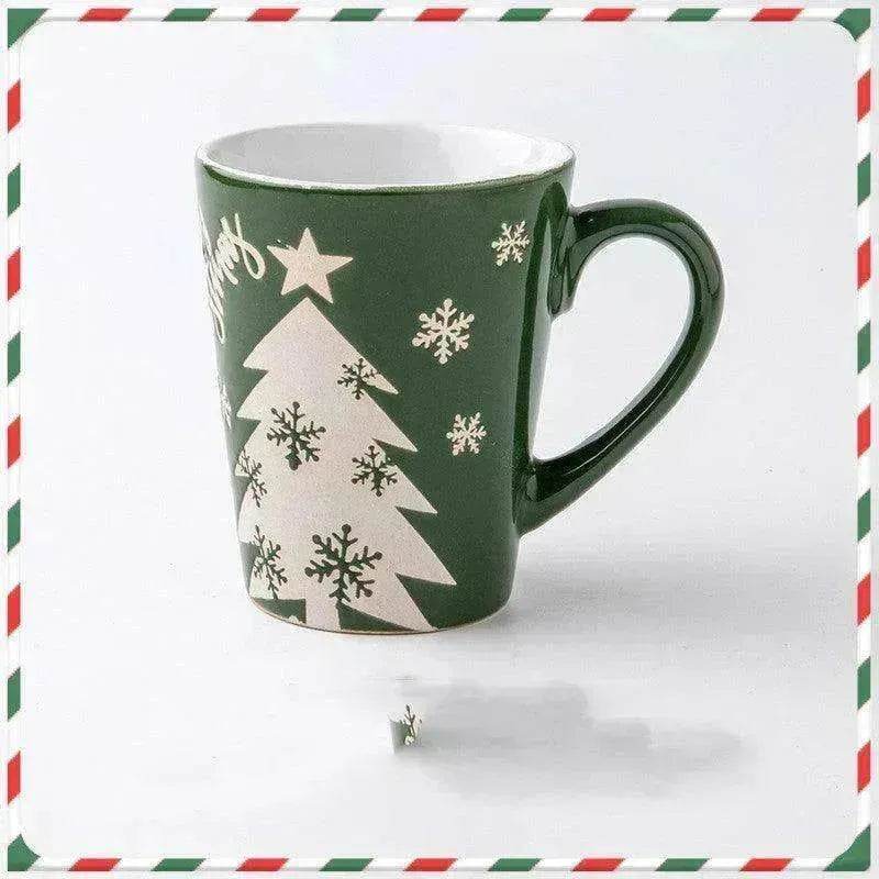 Creative Cute Cartoon Snowman Santa Claus Ceramic Cup Christmas Mug Small Gifts - EX-STOCK Canada