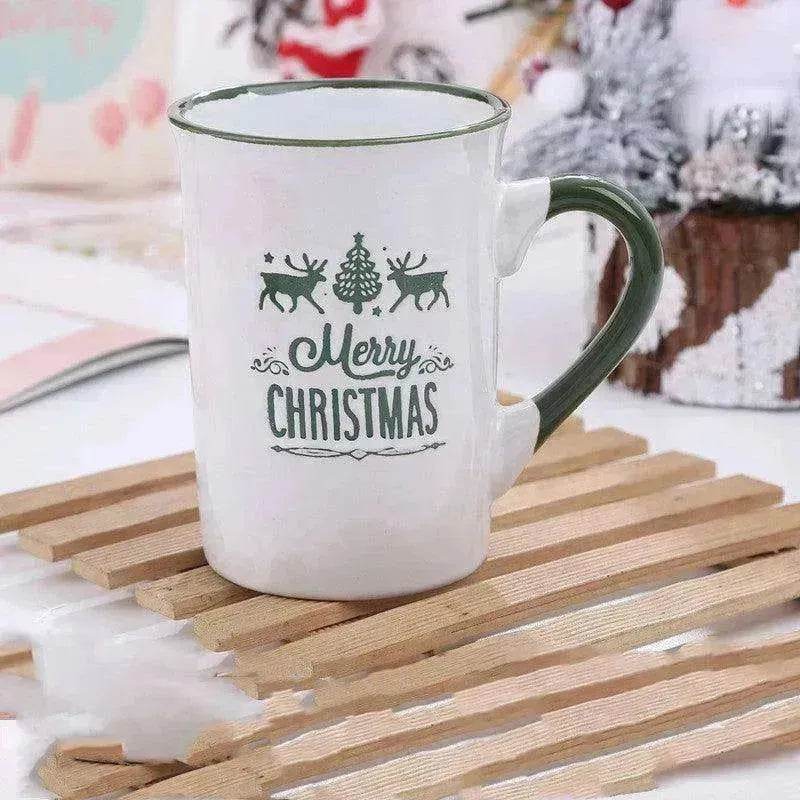 Creative Cute Cartoon Snowman Santa Claus Ceramic Cup Christmas Mug Small Gifts - EX-STOCK Canada