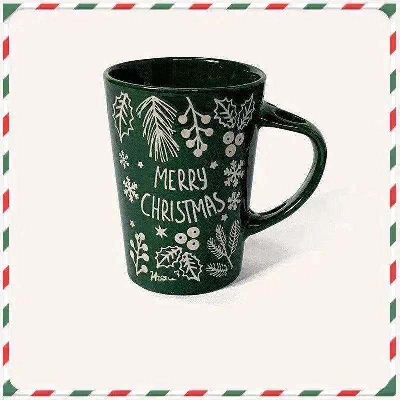 Creative Cute Cartoon Snowman Santa Claus Ceramic Cup Christmas Mug Small Gifts - EX-STOCK Canada