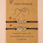 Creative Heart Shaped Wax Thread Braided Bracelet - EX-STOCK Canada