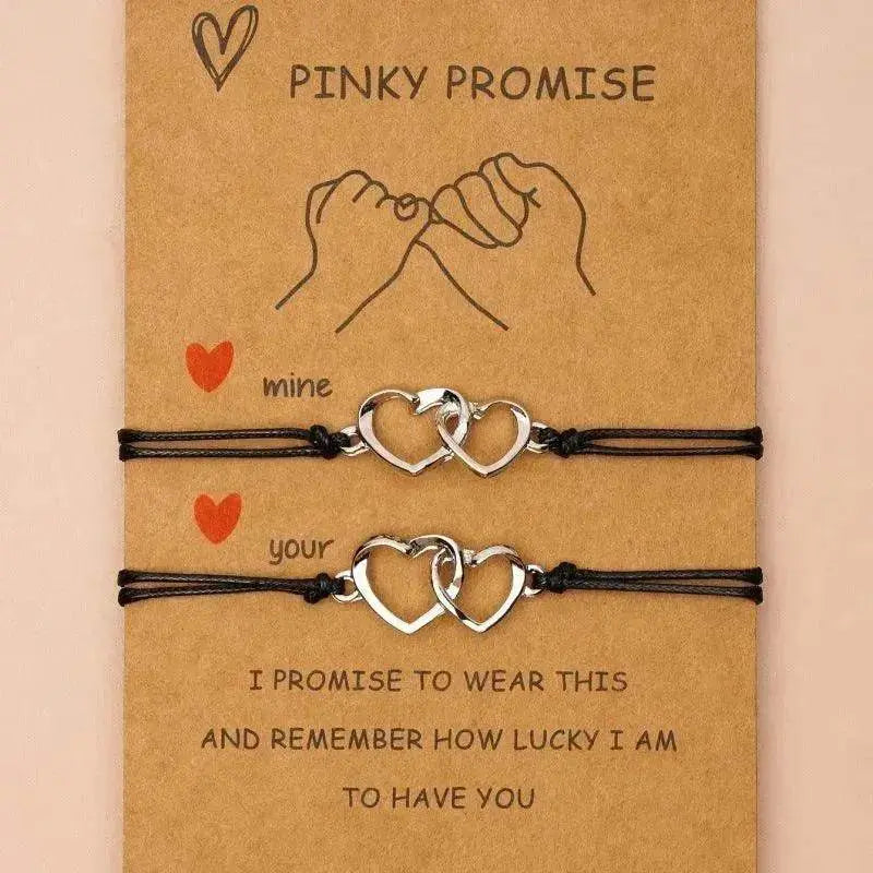 Creative Heart Shaped Wax Thread Braided Bracelet - EX-STOCK Canada