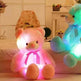 Ours en Peluche LED Lumineux Créatif Jouet en Peluche Coloré Lumineux Cadeau de Noël pour Enfants Coussin - EX-STOCK Canada