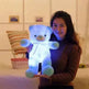 Ours en Peluche LED Lumineux Créatif Jouet en Peluche Coloré Lumineux Cadeau de Noël pour Enfants Coussin - EX-STOCK Canada