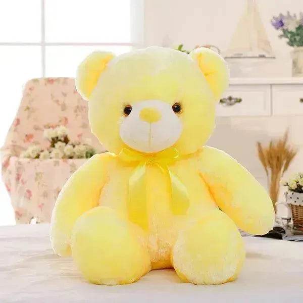 Ours en Peluche LED Lumineux Créatif Jouet en Peluche Coloré Lumineux Cadeau de Noël pour Enfants Coussin - EX-STOCK Canada