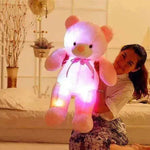 Creative Light Up LED Teddy Bear Stuffed Animals Plush Toy Colorful Glowing Christmas Gift For Kids Pillow - EX-STOCK Canada