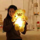 Ours en Peluche LED Lumineux Créatif Jouet en Peluche Coloré Lumineux Cadeau de Noël pour Enfants Coussin - EX-STOCK Canada